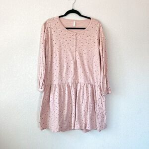 Rylee + Cru Womens Mini Stars Button Up Dress, Size Medium